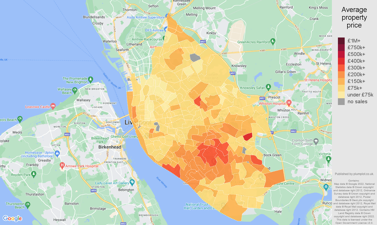 Liverpool house prices in maps and graphs.