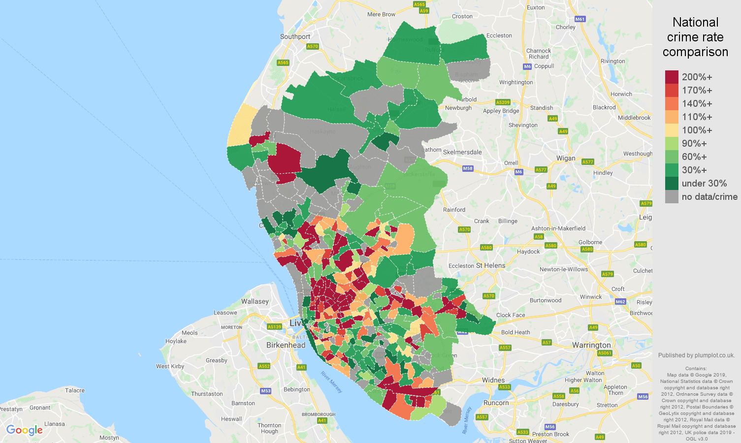 Worst Crime Areas In Liverpool