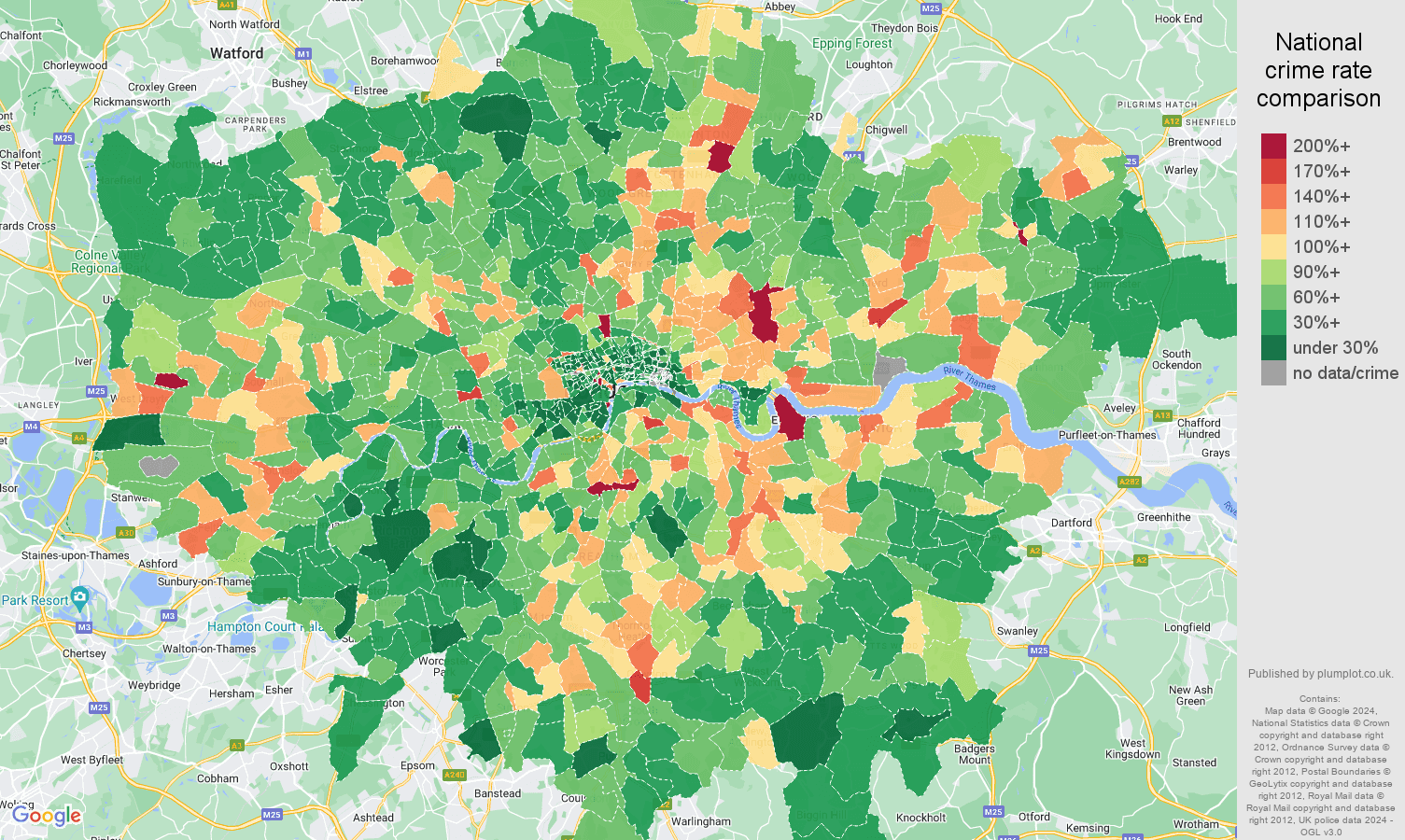 London Violent Crime Statistics In Maps And Graphs 