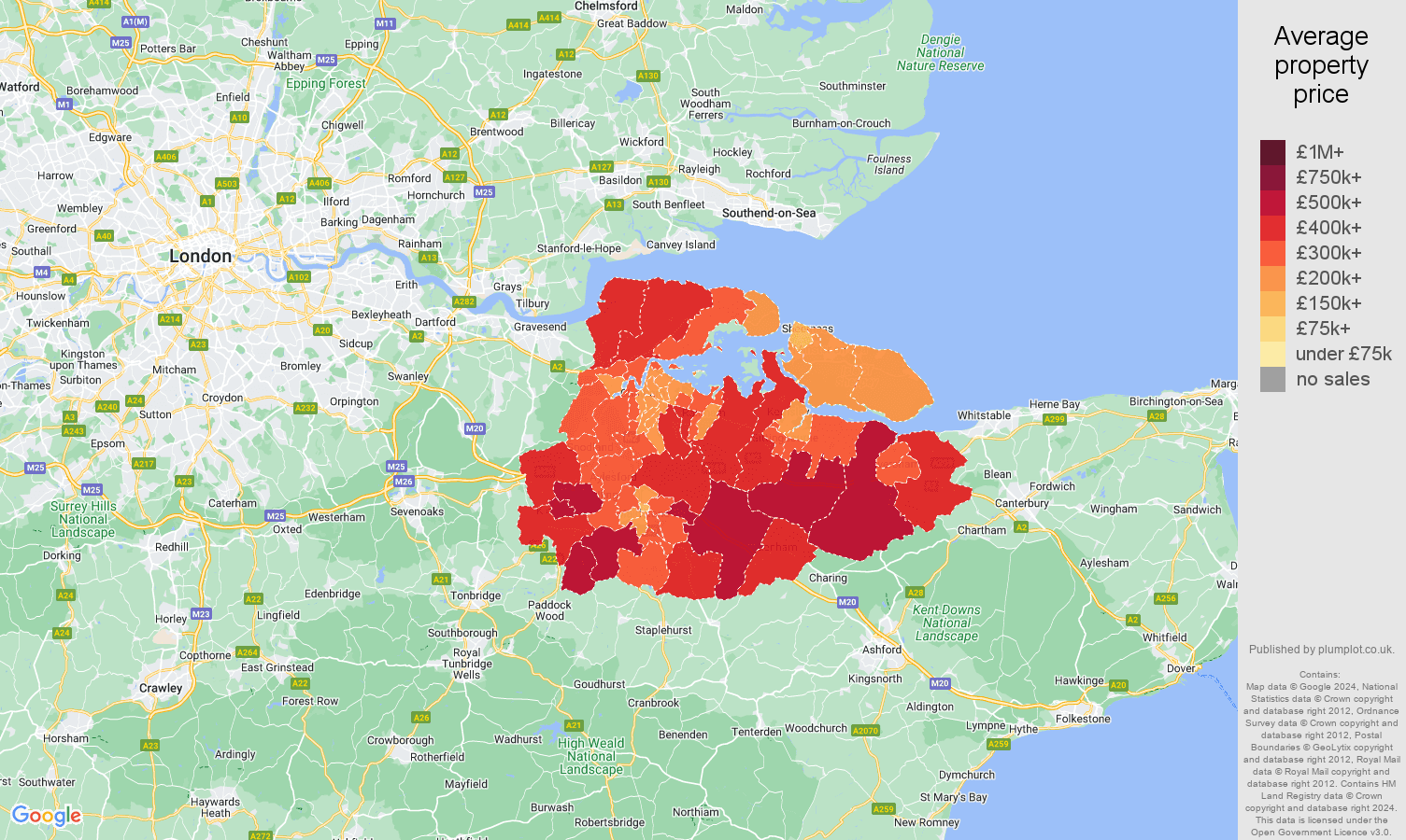 Rochester house prices map