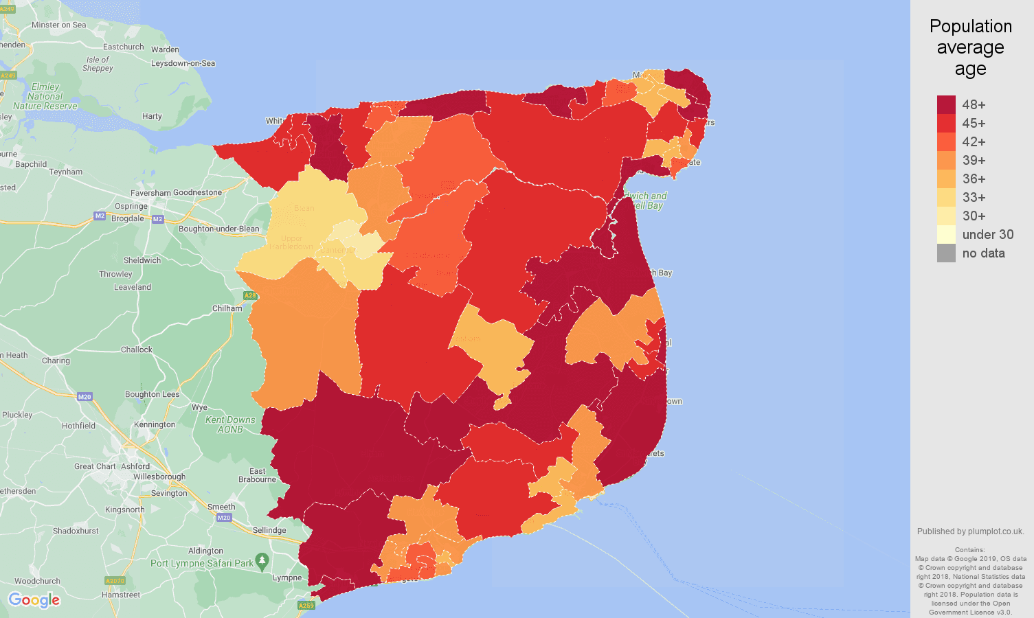 Canterbury population stats in maps and graphs.