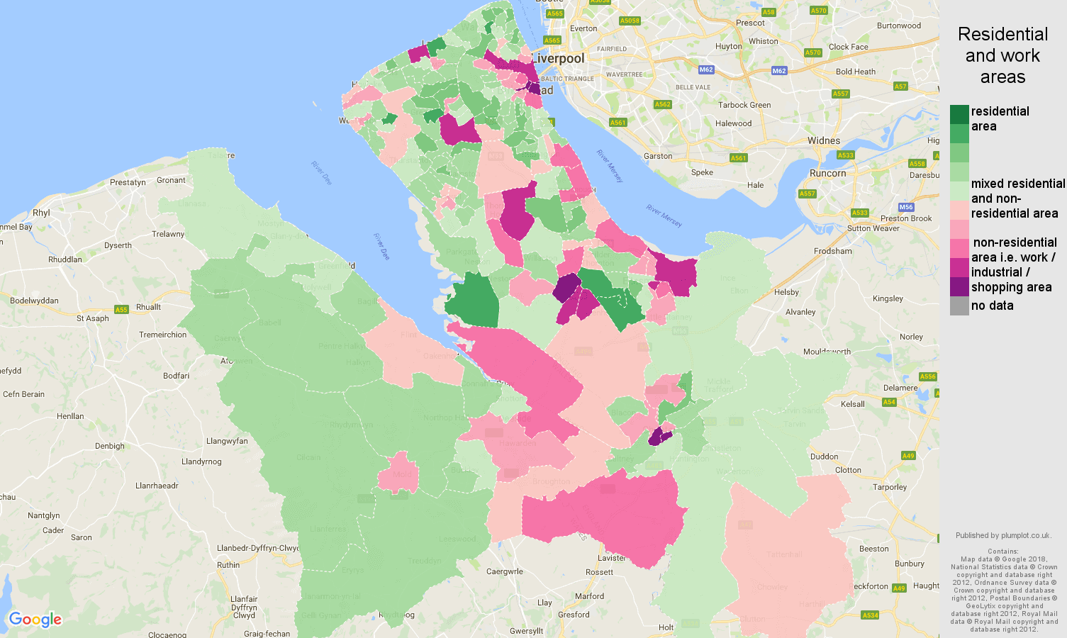 Chester residential areas map