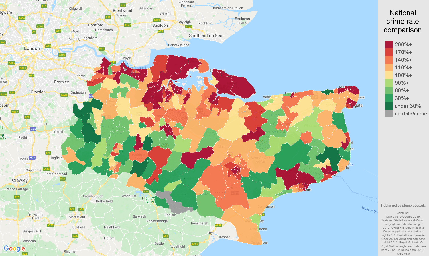 Kent Other Crime Statistics In Maps And Graphs 