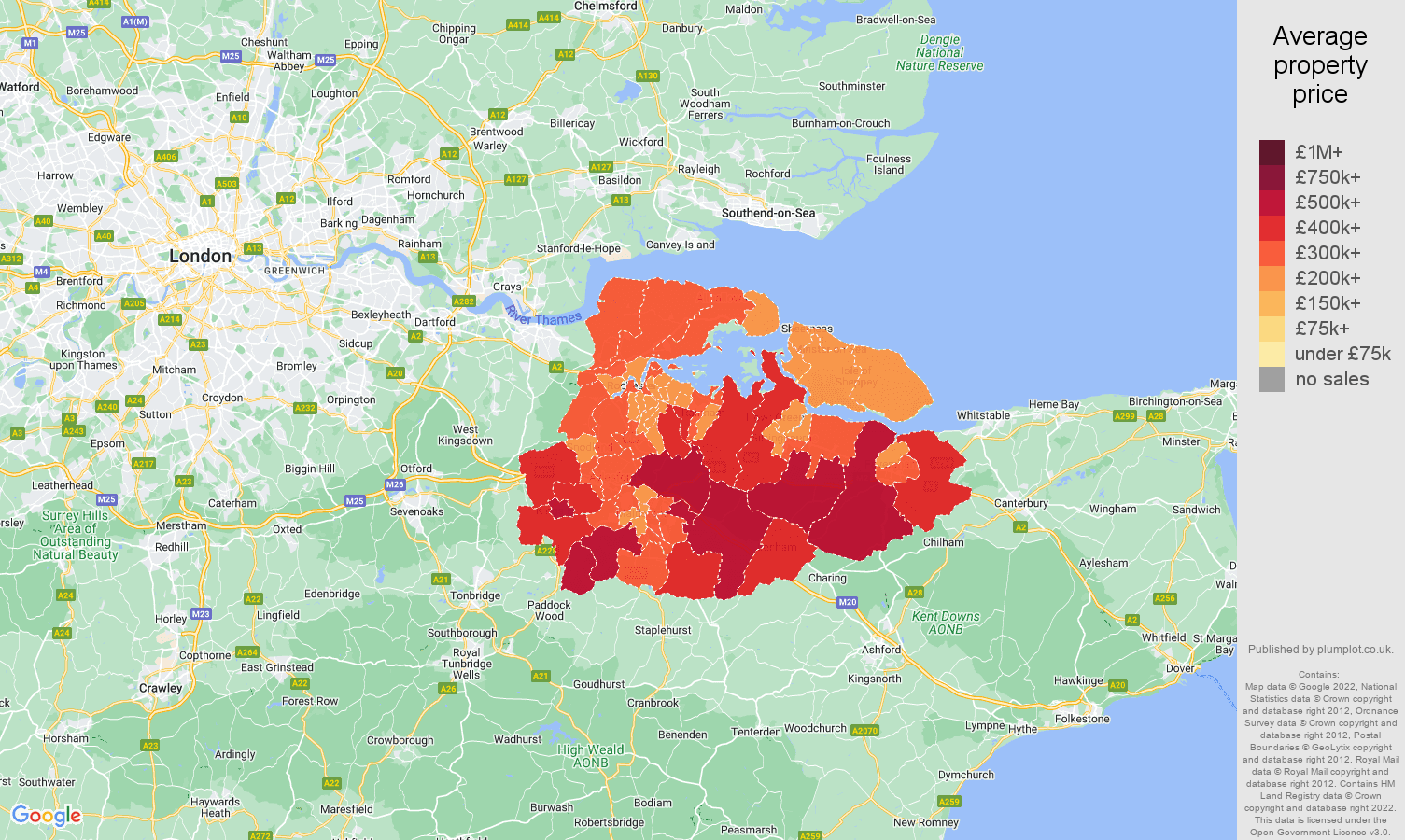Rochester house prices map