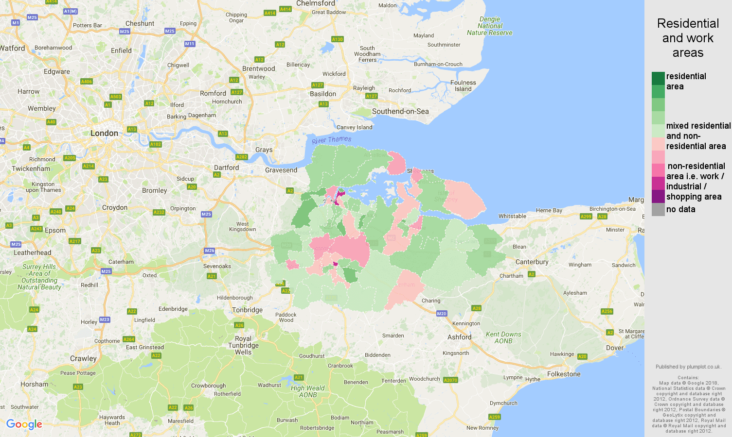 Rochester residential areas map