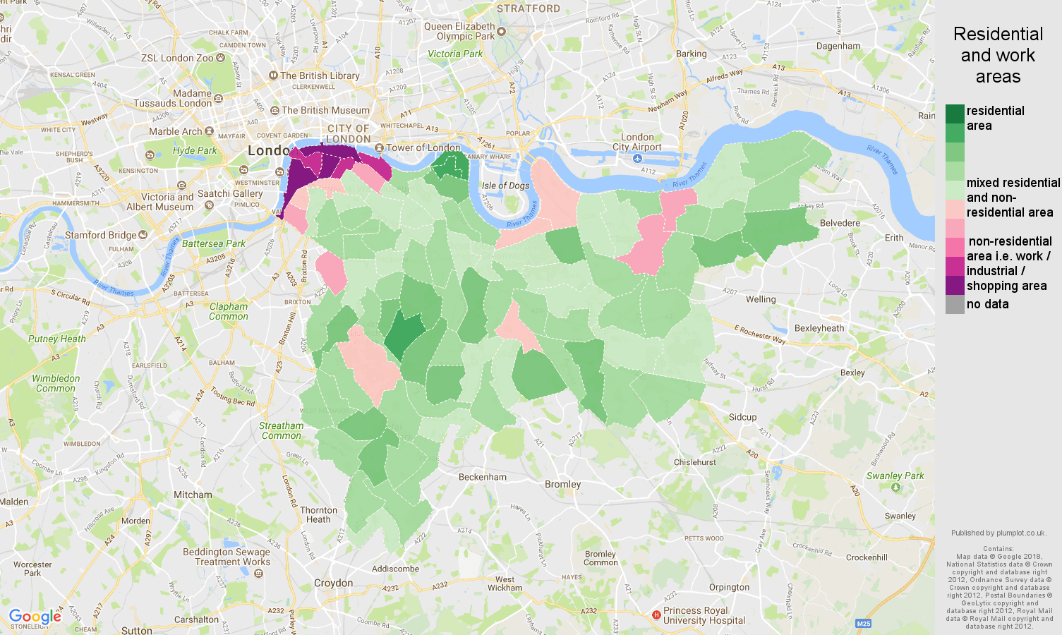 South East London Map South-East-London Population Stats In Maps And Graphs.