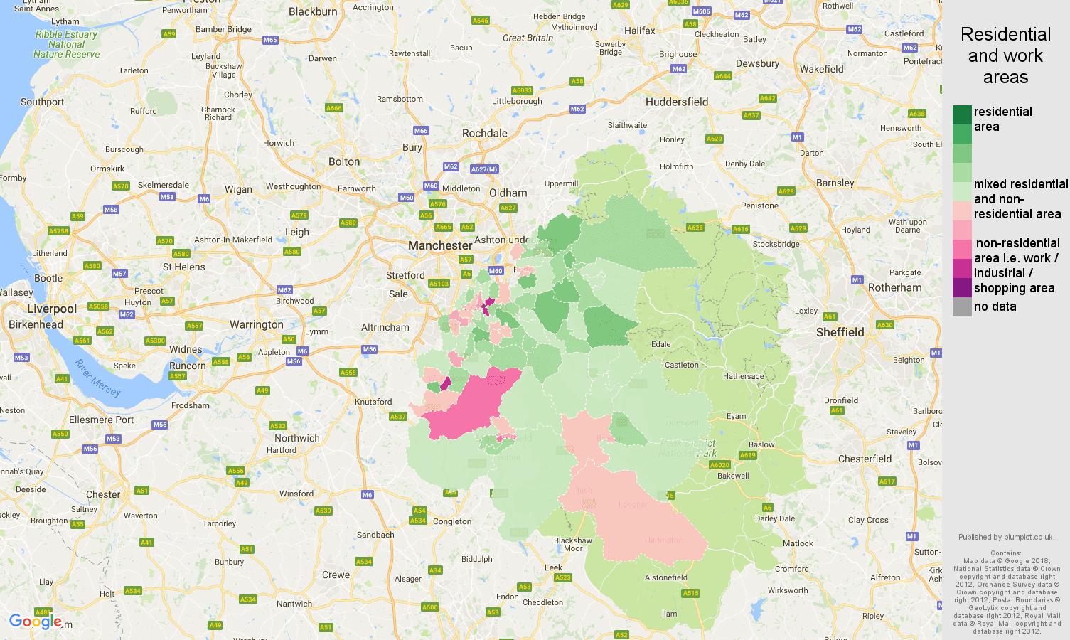 Stockport residential areas map
