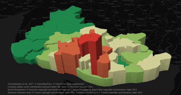 Liverpool crime rates, house prices in 3D map